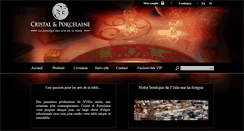 Desktop Screenshot of cristal-et-porcelaine.com