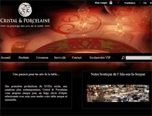 Tablet Screenshot of cristal-et-porcelaine.com